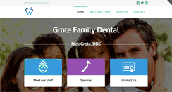 Desktop Screenshot of grotefamilydental.com