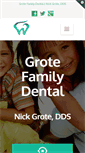 Mobile Screenshot of grotefamilydental.com